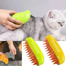 Transform Pet Grooming with Our Innovative Electric Cat Steam Brush: Effortlessly Comb, Bathe, and Depilate Your Kitten with Soft Silicone Comfort