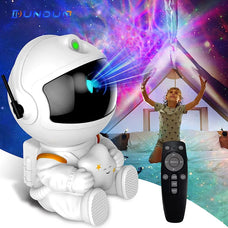 Elevate Your Space with the Galaxy Star Projector LED Night Light: Astronaut Lamp for Bedroom Decoration and Children's Gifts