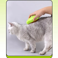 Transform Pet Grooming with Our Innovative Electric Cat Steam Brush: Effortlessly Comb, Bathe, and Depilate Your Kitten with Soft Silicone Comfort