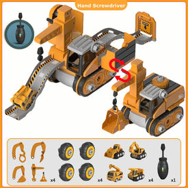 Kids Engineering Vehicle Electric Drill Tool Set: Educational Assembled Toy for Children - Nut Building Gift